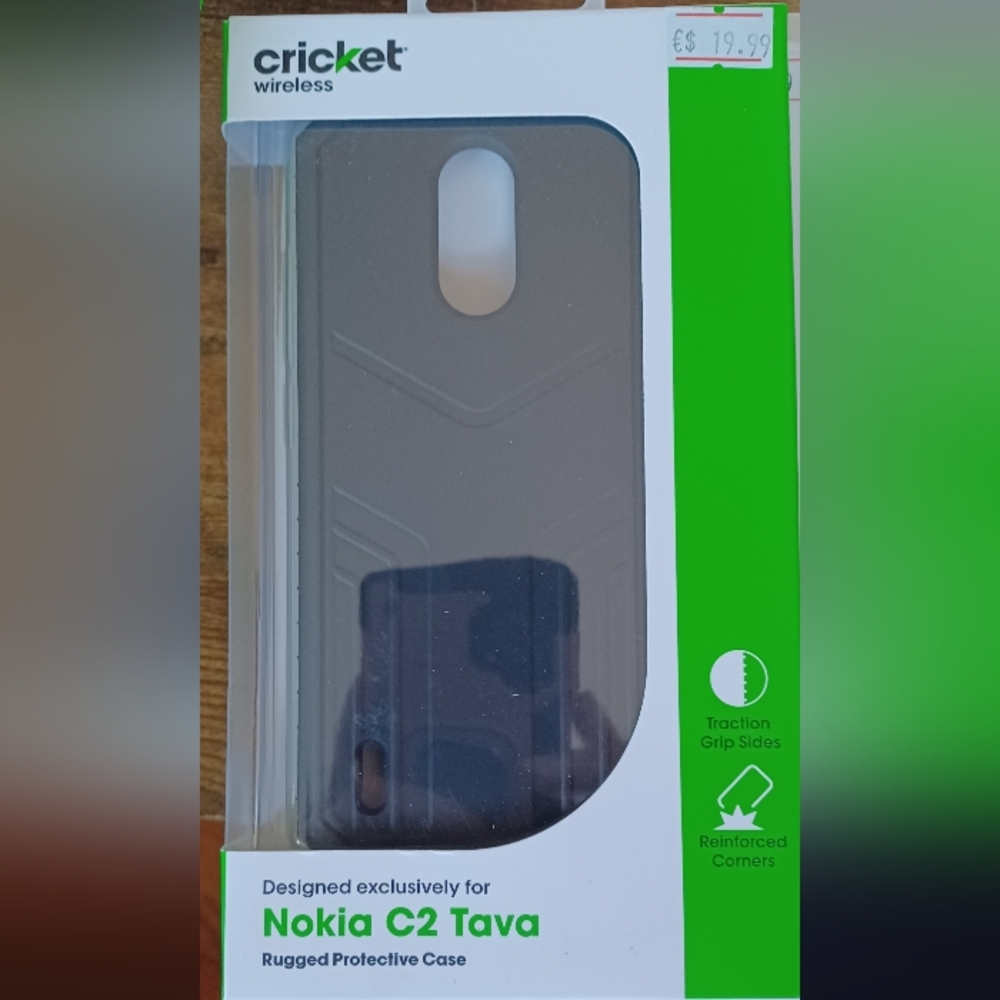 Nokia C2 Tava Cricket black rugged protective case
